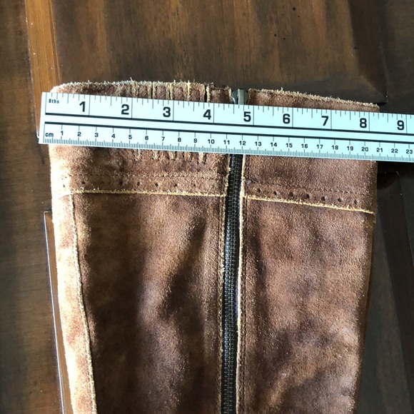 Women’s size 8 medium brown leather born zip up boots - Picture 11 of 12